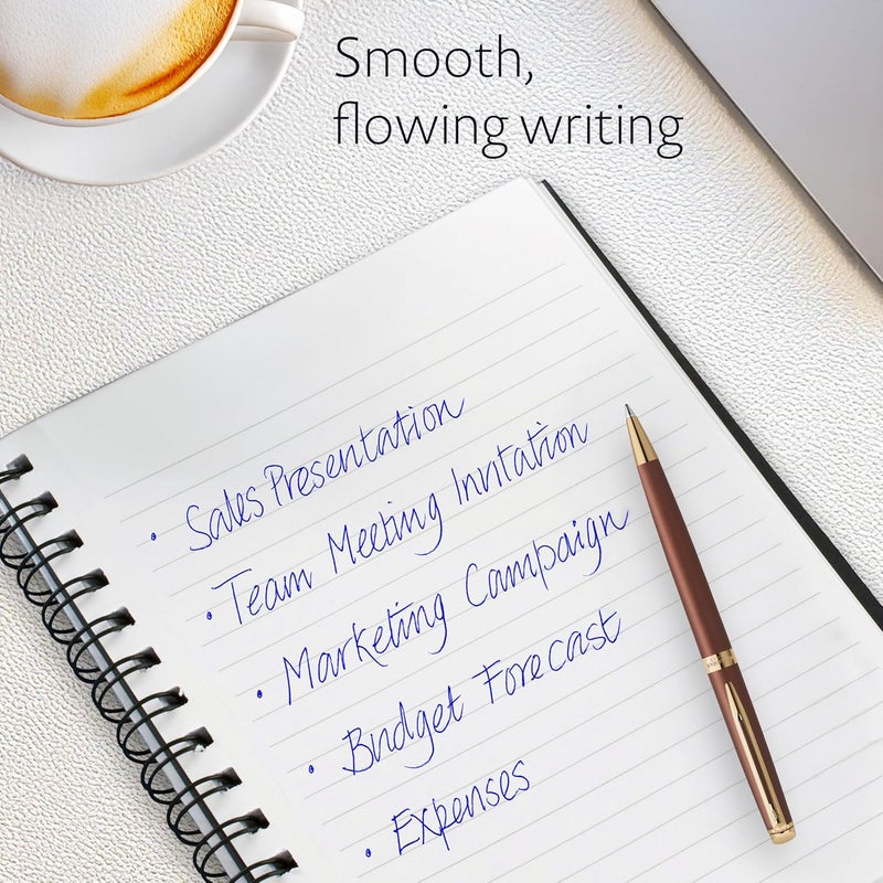 Waterman Hémisphère Ballpoint Pen - The Understated Edit - Copper Red - Medium Tip and Blue Ink - Gift Box - Image 4